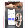 Bracelet intelligent connecte avec suivi de frequence cardiaque et...