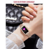 Montre intelligente connectee Bluetooth 5.0 avec frequence...
