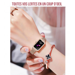 Montre intelligente connectee Bluetooth 5.0 avec frequence...