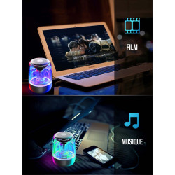 Haut - parleur Bluetooth 5W avec lumiere LED