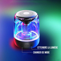 Haut - parleur Bluetooth 5W avec lumiere LED