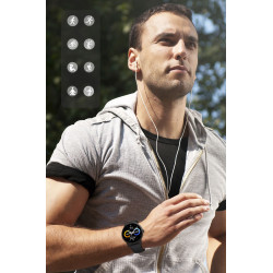 Montre intelligente Bluetooth 5.0 avec grand ecran touch - Noir
