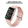 Montre intelligente Bluetooth 5.0 elegante rose - Bracelet...