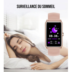 Montre intelligente Bluetooth 5.0 elegante rose - Bracelet...