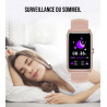 Montre intelligente Bluetooth 5.0 elegante rose - Bracelet...