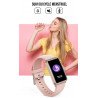 Montre intelligente Bluetooth 5.0 elegante rose - Bracelet...