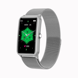 Montre intelligente Bluetooth 5.0 elegante argent - Bracelet...