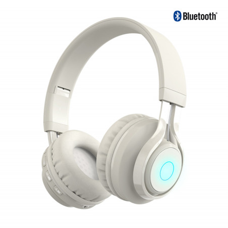 Casque stereo Bluetooth 5.0 professionnel - Taupe