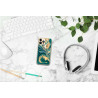 Coque souple transparente pour iPhone 13 PRO - Marbre vert
