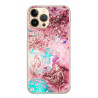 Coque souple transparente pour iPhone 13 PRO - Marbre rose
