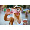 Coque souple transparente pour iPhone 13 PRO - Marbre rose
