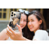 Coque souple transparente pour iPhone 13 PRO - Marbre noir & or