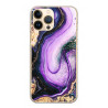 Coque souple transparente pour iPhone 13 PRO - Marbre parme