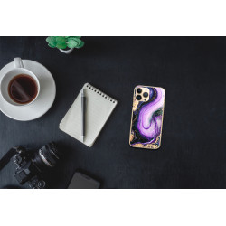 Coque souple transparente pour iPhone 13 PRO - Marbre parme