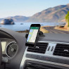 Support voiture universel rotatif 360 fixation ventouse - Noir