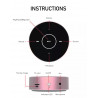 Haut - parleur Bluetooth sans fil avec ecran tactile - Rose