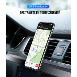 Support voiture magnetique rotatif 360 a pince fixation grille...