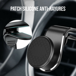 Support voiture magnetique rotatif 360 a pince fixation grille...