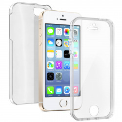 Coque souple integrale 360 pour iPhone 5/5S/SE - Transparent