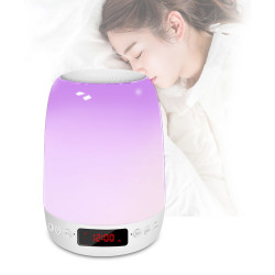 Haut - parleur Bluetooth 5.1 sans fil portatif avec horloge...