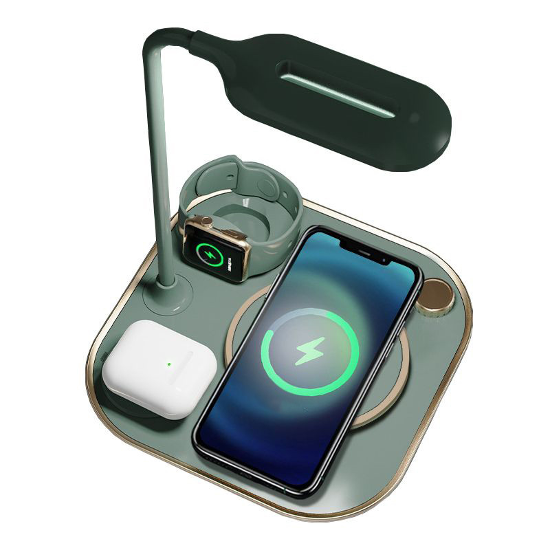 Chargeur sans fil rapide 3 en avec 1 lampe 15W pour...
