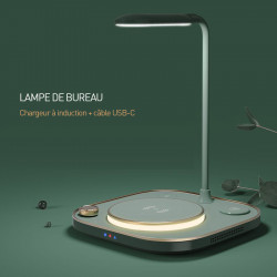 Chargeur sans fil rapide 3 en avec 1 lampe 15W pour...