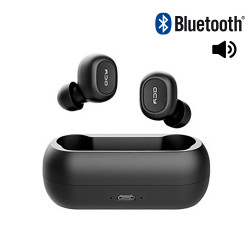 Ecouteurs stereo Bluetooth V5.0 intra auriculaires avec micro - Noir