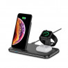 Station daccueil 4 en 1 avec chargeur sans fil rapide Qi 15W pour...