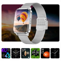 Montre connectee Bluetooth 5.0 etanche IP68 avec ecran tactile de...