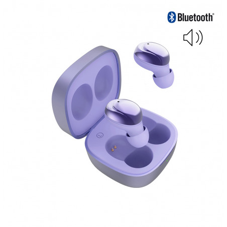 Ecouteurs stereo Hi - Fi Bluetooth 5.0 - Mauve