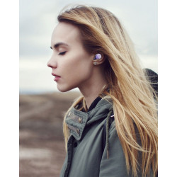 Ecouteurs stereo Hi - Fi Bluetooth 5.0 - Mauve