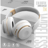 Casque stereo sans fil Bluetooth - Blanc