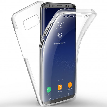 Coque souple integrale 360 pour Samsung Galaxy S8 - Transparent