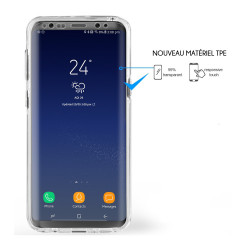 Coque souple integrale 360 pour Samsung Galaxy S8 - Transparent