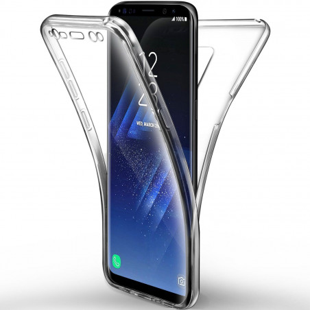Coque souple integrale 360 pour Samsung Galaxy S8+ - Transparent