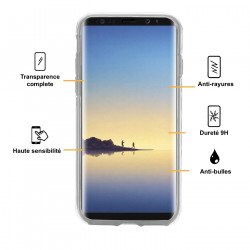 Coque souple integrale 360 pour Samsung Galaxy Note 8 - Transparent