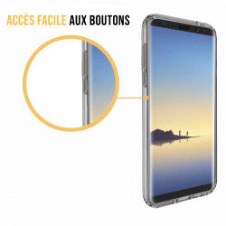 Coque souple integrale 360 pour Samsung Galaxy Note 8 - Transparent
