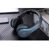 Casque audio Bluetooth avec microphone integre - Bleu petrole