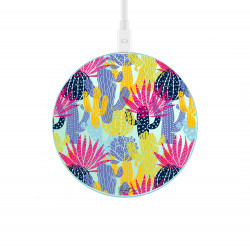 Chargeur a induction sans fil vert eau avec indicateur LED ...