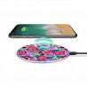 Chargeur a induction sans fil mauve avec indicateur LED - Skull &...