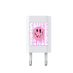 Prise murale universelle blanche - Smile