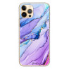 Coque souple transparente pour iPhone 12/12 PRO - Marbre mauve