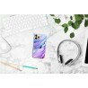 Coque souple transparente pour iPhone 12/12 PRO - Marbre mauve