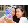 Coque souple transparente pour iPhone 12/12 PRO - Marbre mauve