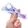 Coque souple transparente pour iPhone 12/12 PRO - Marbre mauve