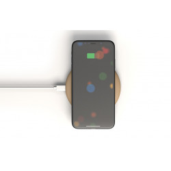 Chargeur a induction sans fil SOFT TOUCH - Abricot