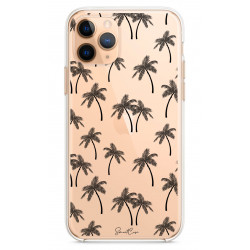 Coque souple transparente pour iPhone 11 PRO - Mini palmiers