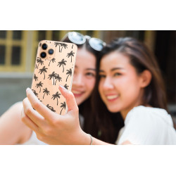 Coque souple transparente pour iPhone 11 PRO - Mini palmiers