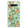 Coque souple transparente pour Samsung Galaxy S10 - Ananas & fleurs