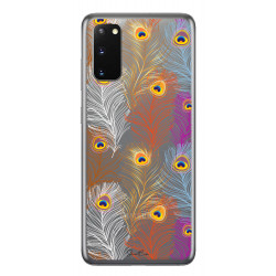 Coque souple transparente pour Samsung Galaxy S20 - Plumes d